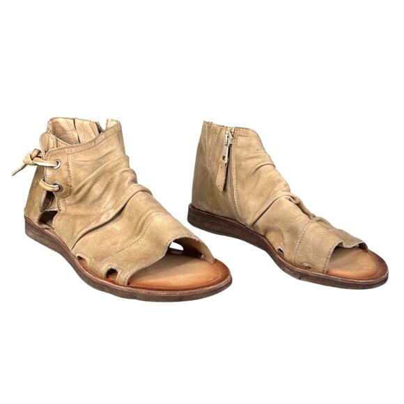 Miz Mooz Women’s Finley Tan Leather Gladiator Sandals Size 38 US 6.5 - Picture 5 of 11